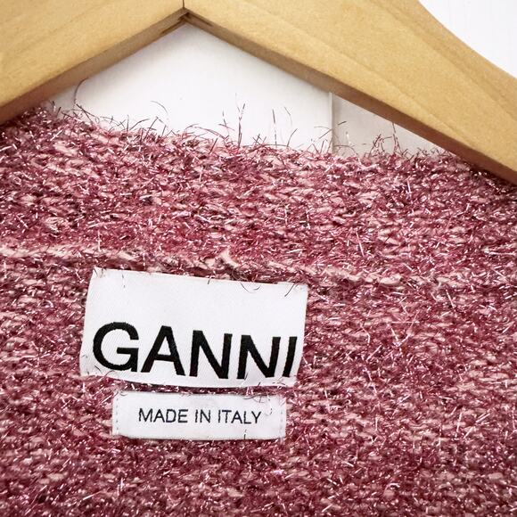 GANNI Chunky Glitter Knit Cardigan (Size Small) - Picture 7 of 13